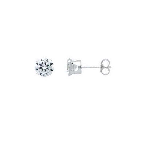 Cercei argint 925 cu zirconiu 5 mm [1]